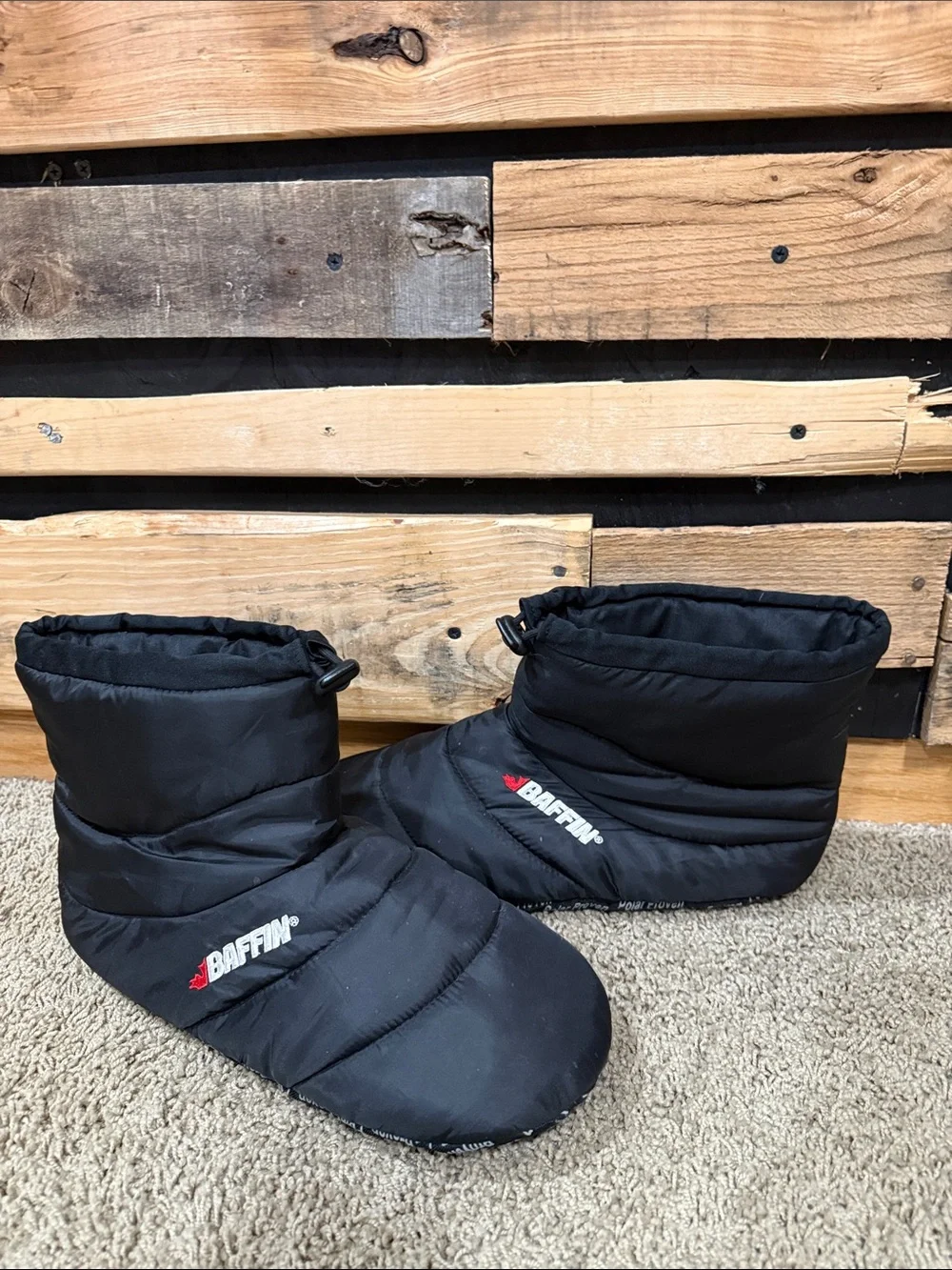 BAFFIN Men’s Black CUSH BOOTY | Unisex Hybrid Slipper Size XXL 11/12